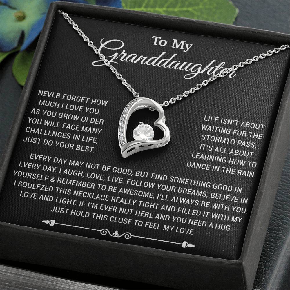 To My Granddaughter Necklace, Birthday Gift For Granddaughter, Birthday Gifts 6_10