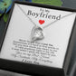 To My Boyfriend Necklace, Birthday Gift from Girlfriend, Anniversary Gift, Valentines Gift
