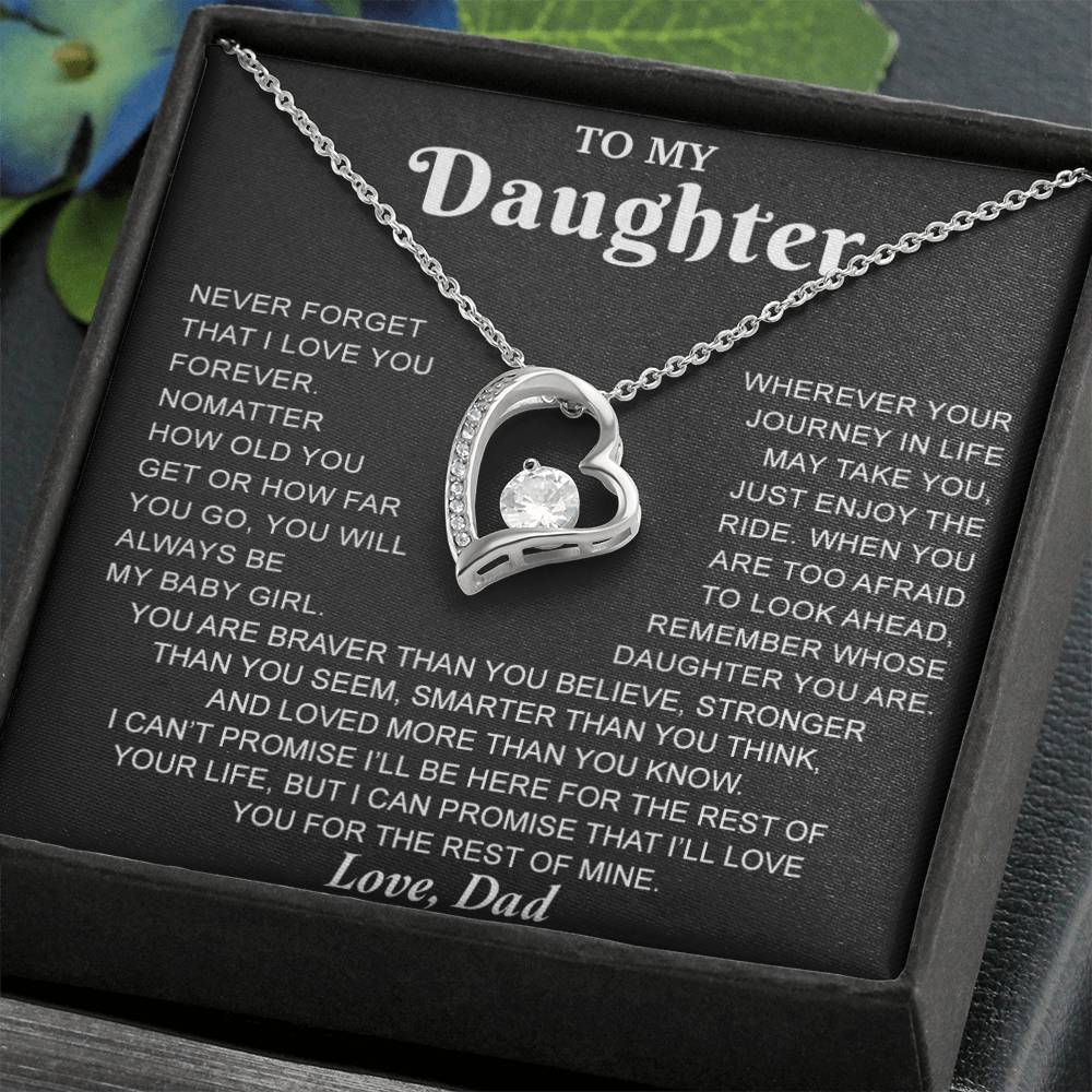 To My Daughter Necklace, Gift for Daughter from Dad, Daughter Father Necklace 7_8