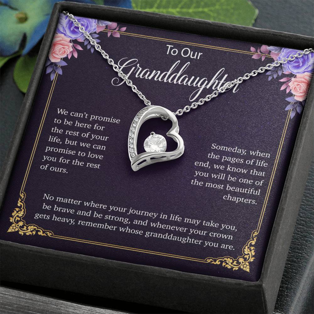 To Our Granddaughter Necklace, Birthday Gift For Granddaughter, Jewelry Gift from Grandparents 30_5
