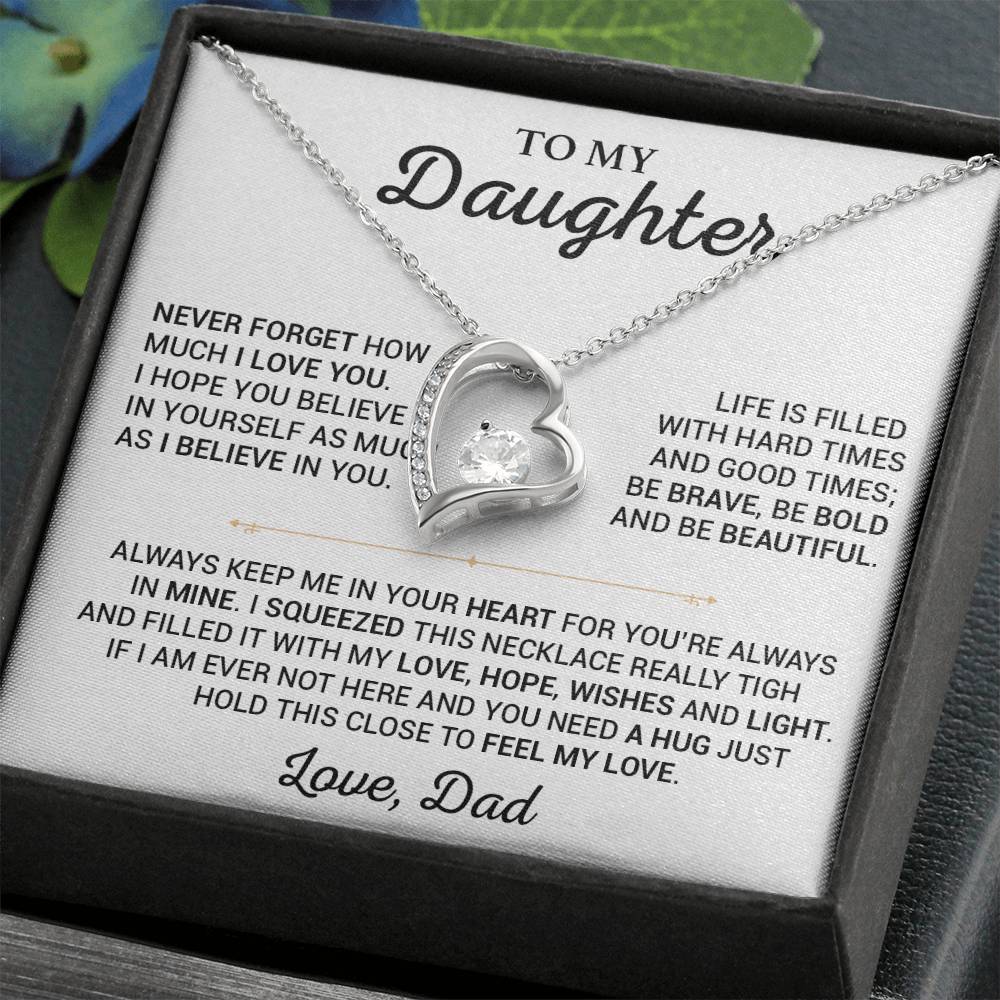 To My Daughter Necklace, Gift for Daughter from Dad,Daughter Father Necklace 20_7