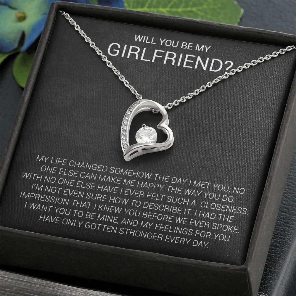 Girlfriend Proposal Necklace, Girlfriend Proposal Gift, Be My Girlfriend Gift, Future Girlfriend Necklace