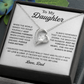 To My Daughter Necklace, Daughter Father Necklace, Daughter Gift From Dad 21_8_White