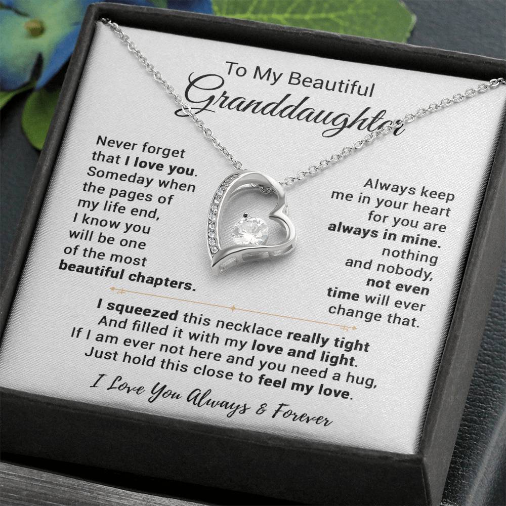To My Granddaughter Necklace, Birthday Gift For Granddaughter, Birthday Gifts 13_9