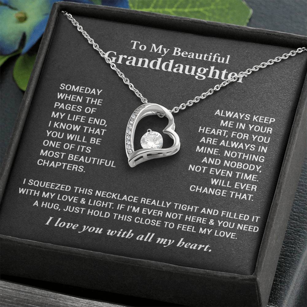 To My Granddaughter Necklace, Granddaughter Gifts From Grandma Grandmother 26_9