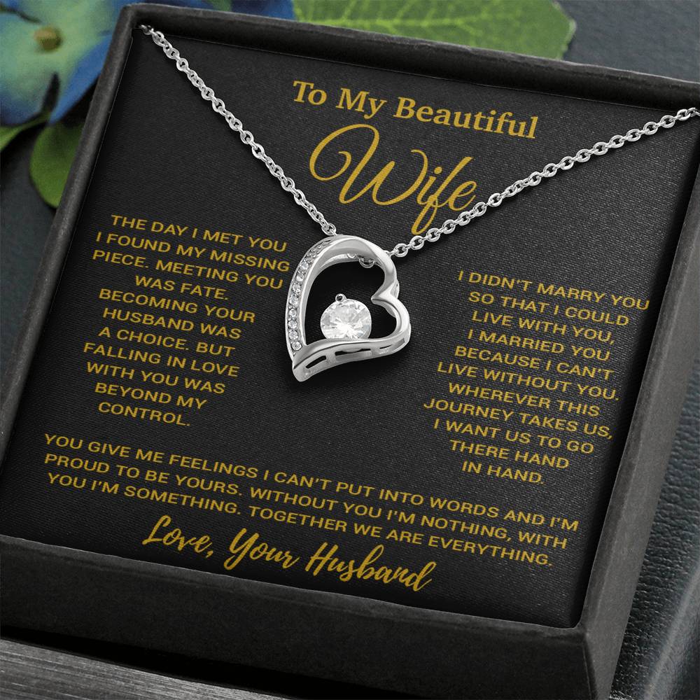 To My Wife Necklace, Vanlentines Gifts For Women, Anniversary Gift For Wife 1_11_Gold