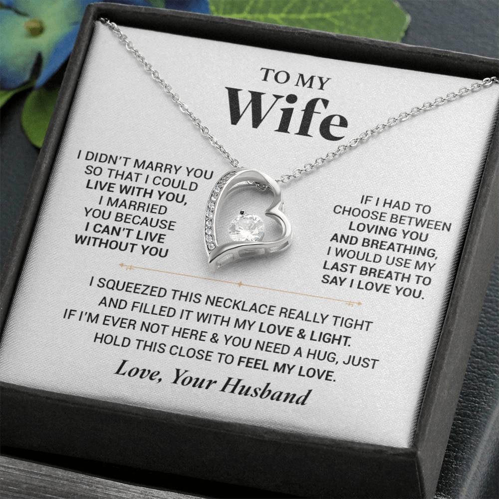 To My Wife Necklace, Christmas Gift For Wife, Christmas Gifts For Her, Wife Gift