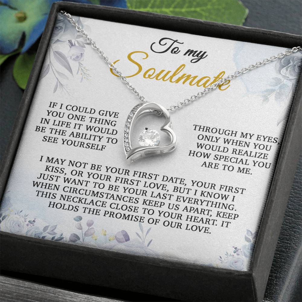 To My Soulmate Gift, Gift for Wife, Girlfriend Necklace, Anniversary Gift, Soulmates Gift