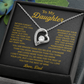 To My Daughter Necklace, Daughter Father Necklace, Daughter Gift From Dad 20_8_Gold