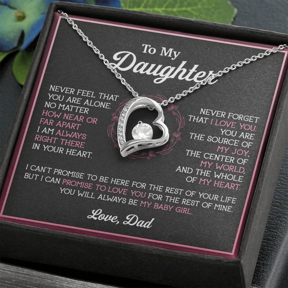 To My Daughter Necklace, Gift for Daughter from Dad, Father Daughter Necklace 12_11