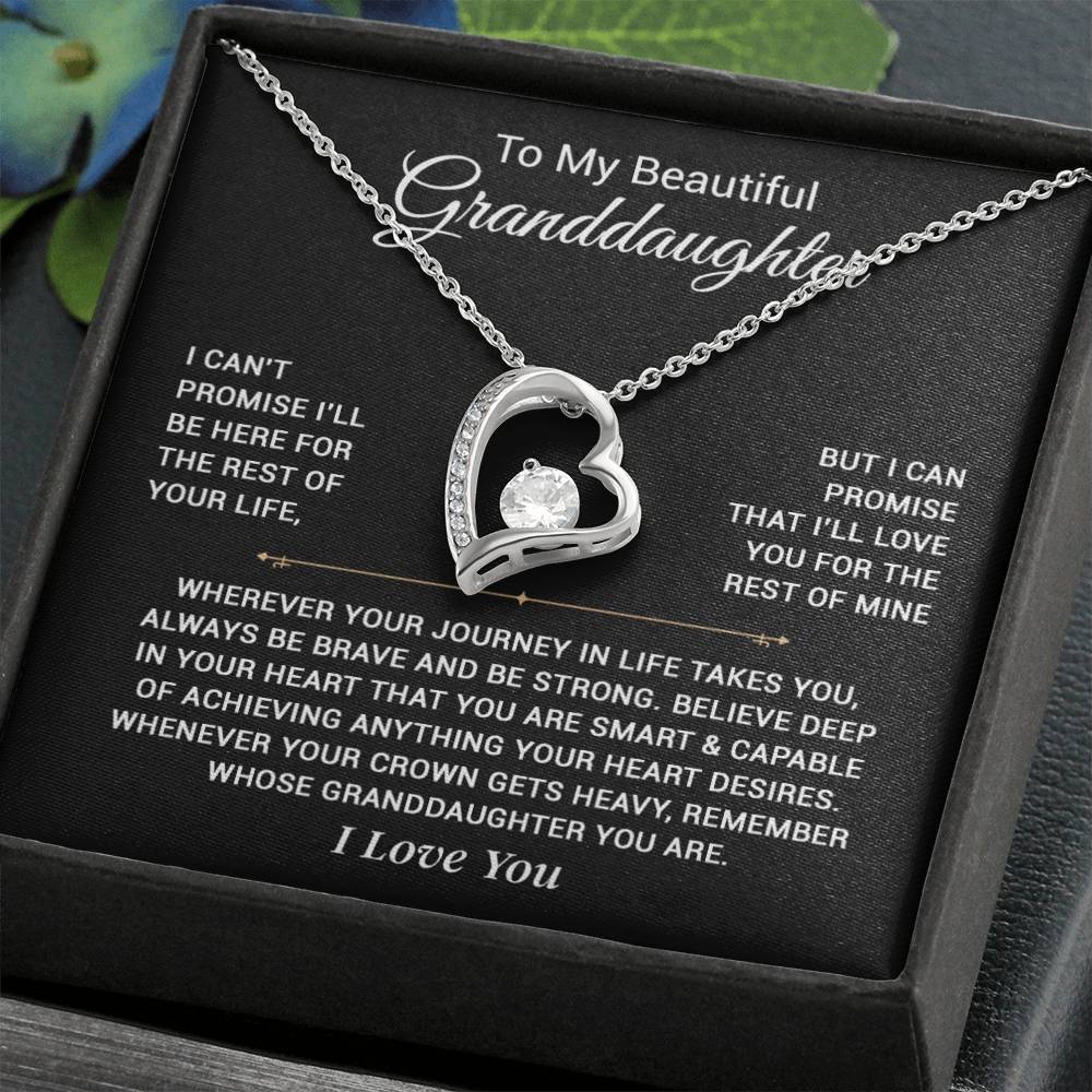 To My Granddaughter Necklace, Granddaughter Gift from Grandpa, Christmas Gift 8_11