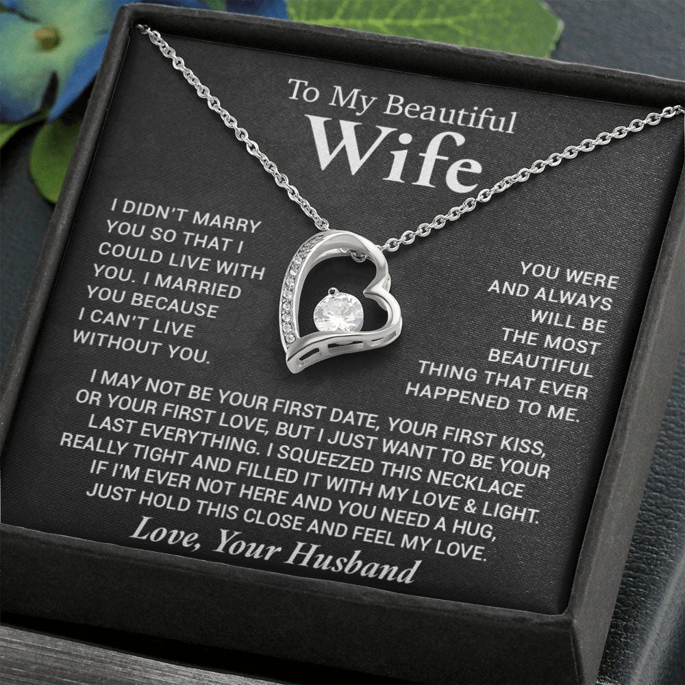 To My Wife Necklace, Anniversary Gift For Wife, Wife Birthday, Gift For Wife99