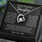 To My Daughter Necklace, Gift for Daughter from Dad, Father Daughter Necklace  6_5_Black