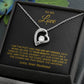 To My Beautiful Wife Necklace, Anniversary Gift, Valentine's Gift for Wife