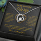 To My Wife Necklace, Gift For Wife, Anniversary Gift For Wife, Necklace For Wife 25_5_Gold
