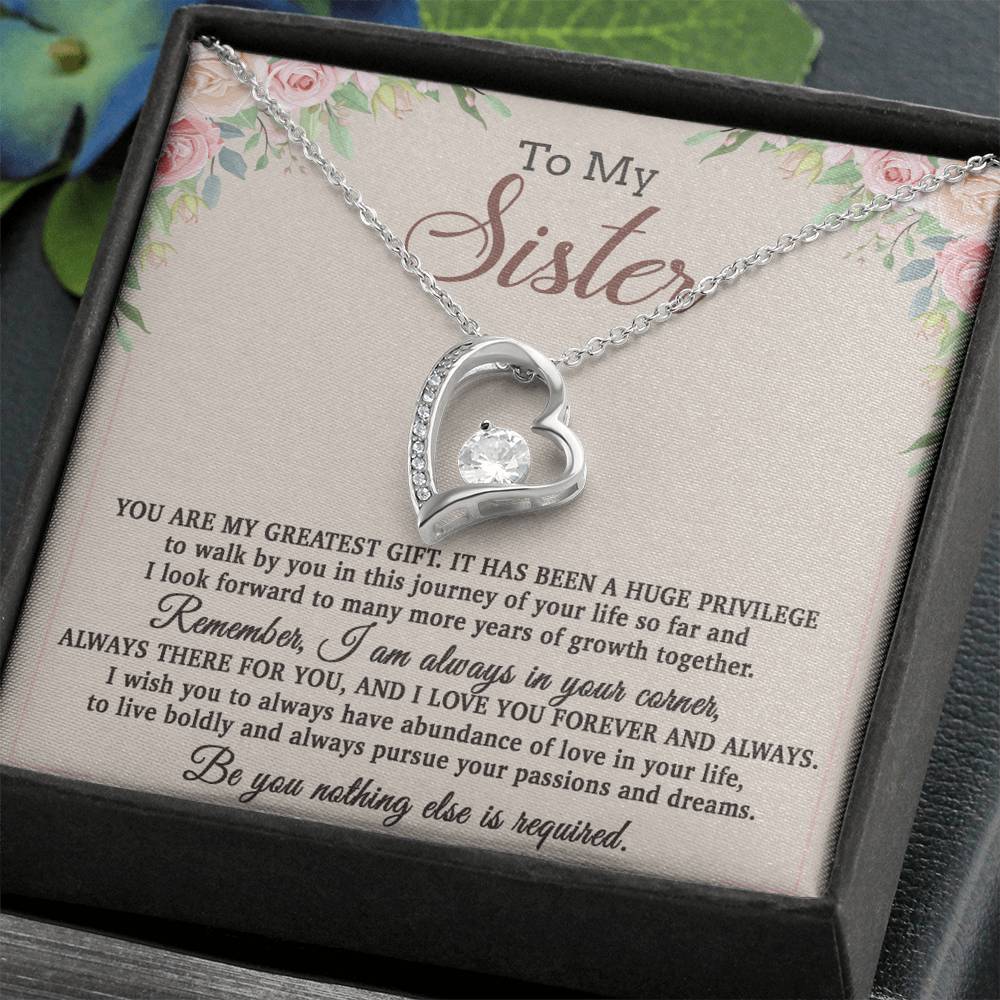 To My Sister Necklace, Brother to Sister, Birthday gift For Sister from Brother 26_8