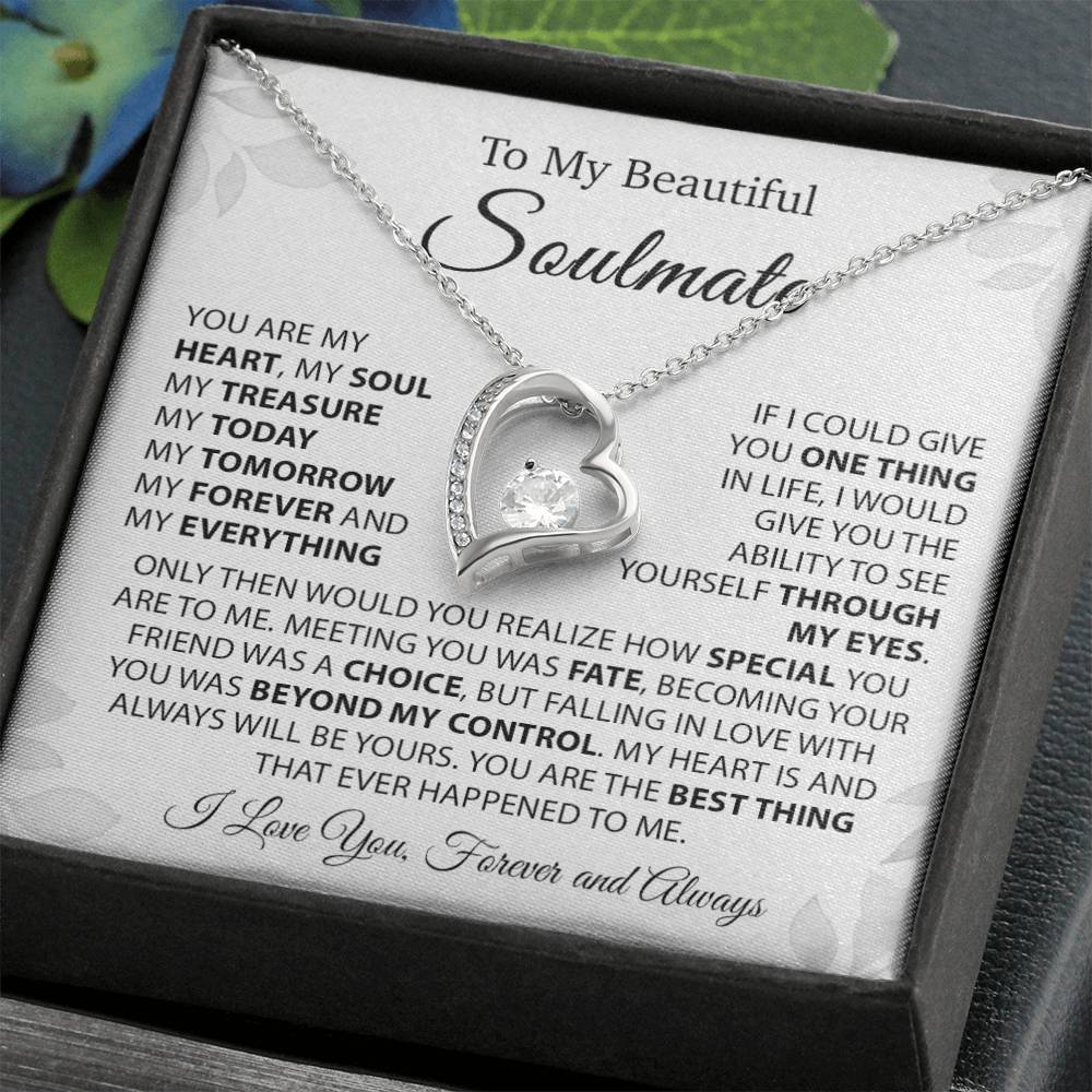 To My Soulmate Necklace, Gift For Wife, Gift For Her, Christmas Gift