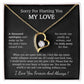 I'm Sorry Necklace Gift, Apology Gift For Her, Forgiveness Gift