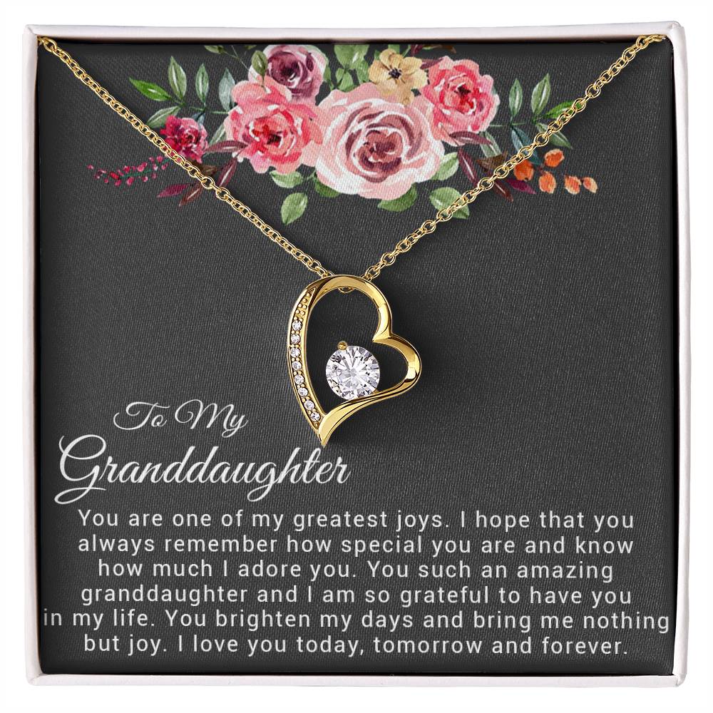 To My Granddaughter Necklace, Birthday Gift For Granddaughter, Granddaughter Gifts