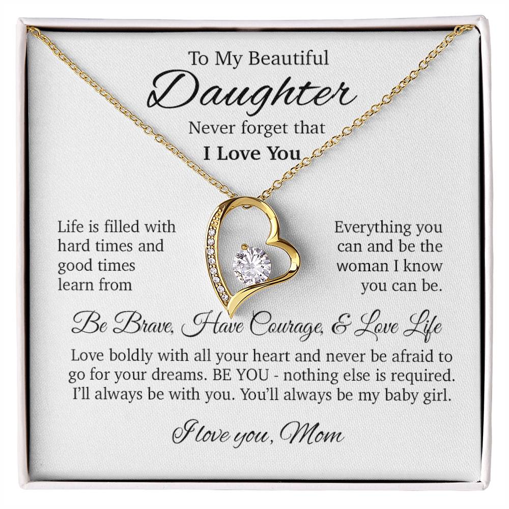 To My Daughter Necklace, Daughter Gift, Gift From Mom, Gift For Her 24_4