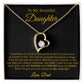 To My Daughter Necklace, Gift for Daughter from Dad, Father Daughter Necklace 21_4_Gold