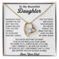 To My Daughter Necklace, Daughter Father Necklace, Daughter Gift From Dad 18_8_White