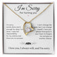 I'm Sorry Necklace Gifts, Apology Gifts For Her, Forgiveness Gift, Wife Gift 7_12