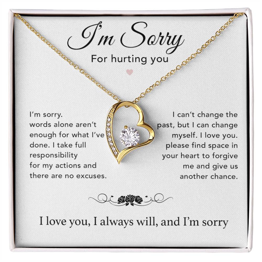 I'm Sorry Necklace Gifts, Apology Gifts For Her, Forgiveness Gift, Wife Gift 7_12