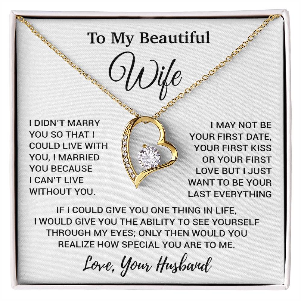 To My Wife Necklace, Gift From Husband, Anniversary Jewelry Gifts Wife 11_8