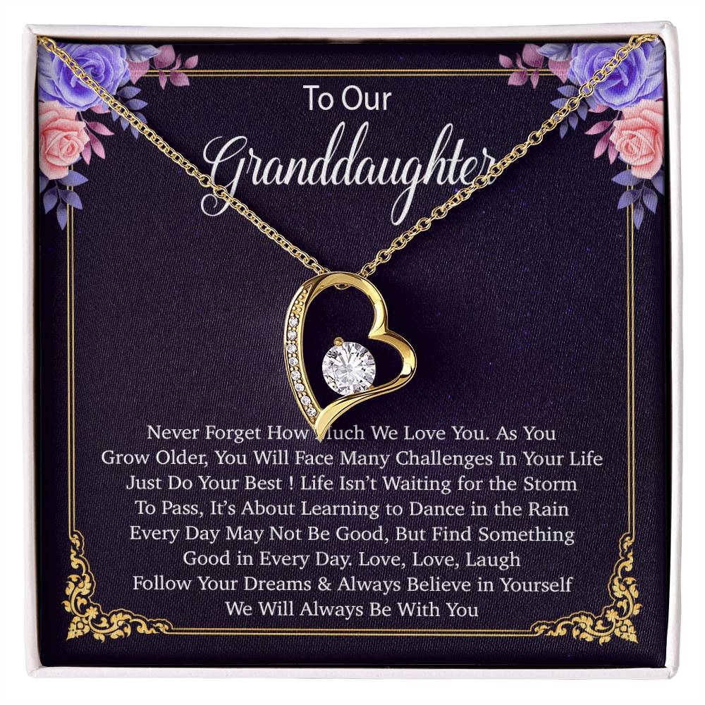 To Our Granddaughter Necklace, Birthday Gift For Granddaughter, Jewelry Gift