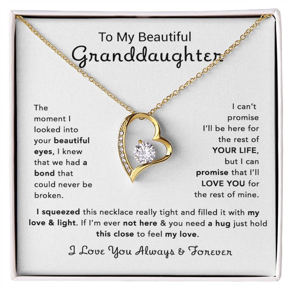 To My Granddaughter Necklace, Birthday Gift For Granddaughter, Birthday Gifts 13_12