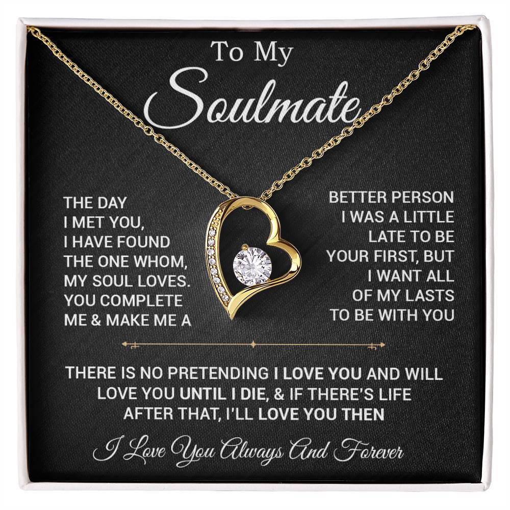 To My Soulmate Necklace, Valentines Day Gift, Gift For Wife, Anniversary Gift 28_2