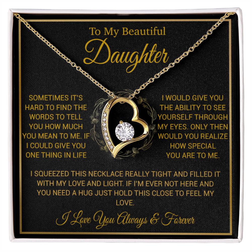To My Daughter Necklace, Daughter Father Necklace, Daughter Gift From Dad,Mom 23_1