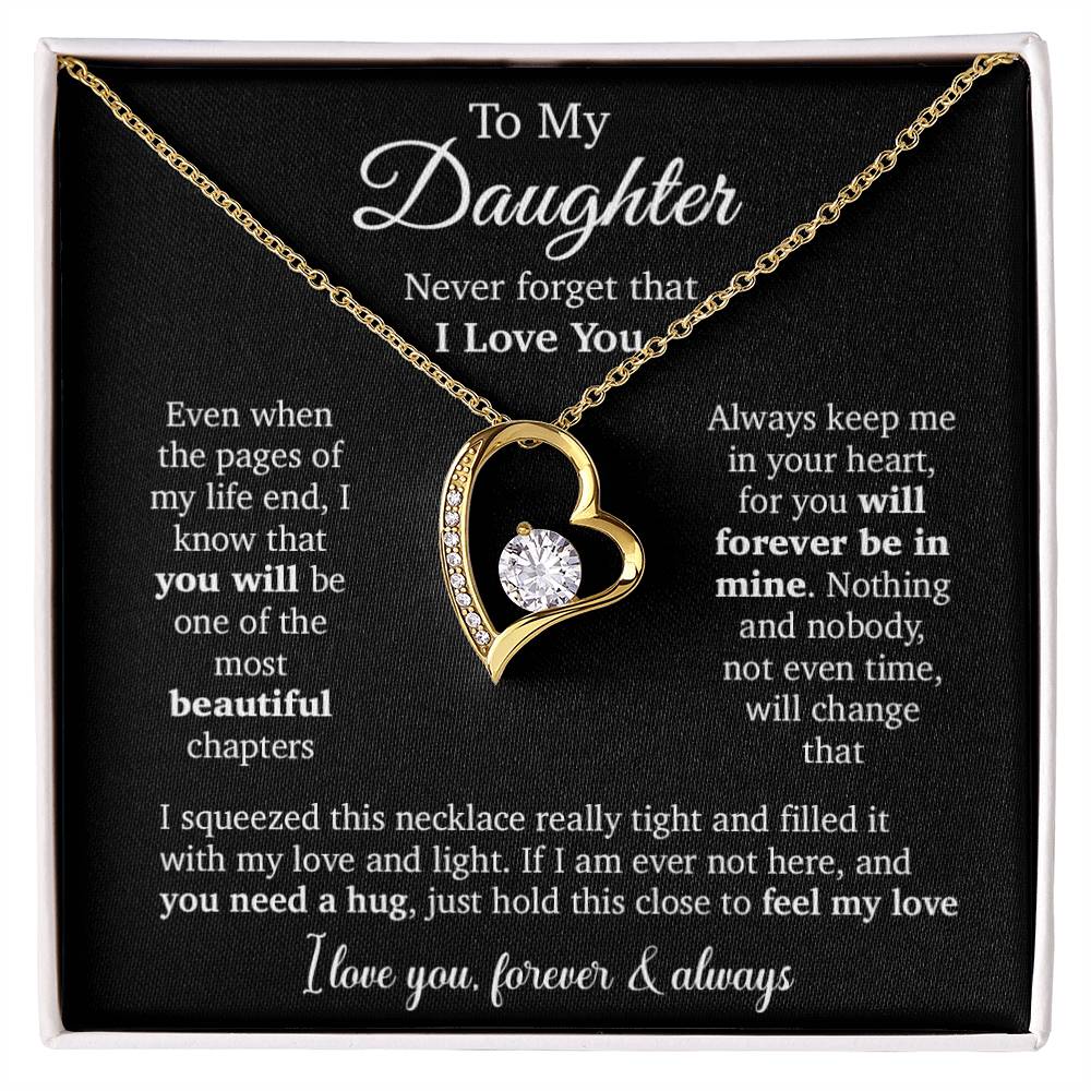 To My Daughter Necklace, Daughter Father Necklace, Daughter Gift From Dad, Mom 23_10