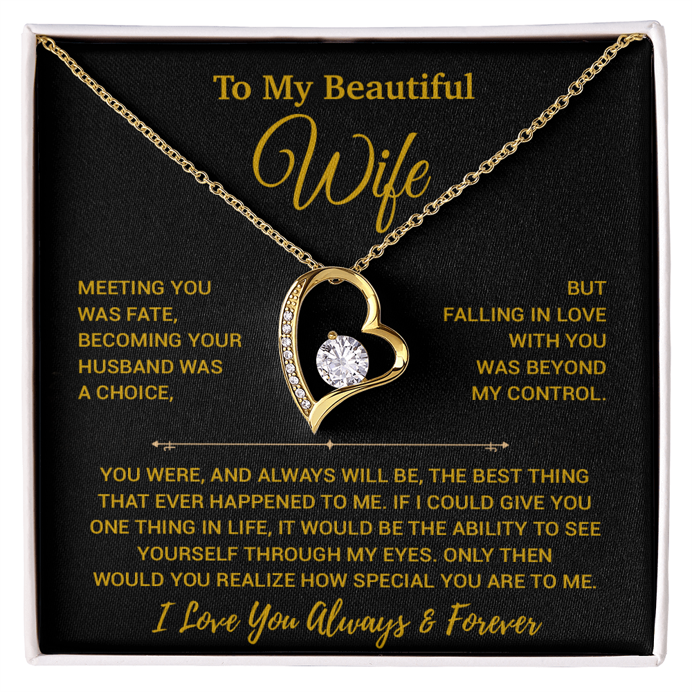 To My Wife Necklace, Vanlentines Gifts For Women, Anniversary Gift For Wife 29_12_Gold