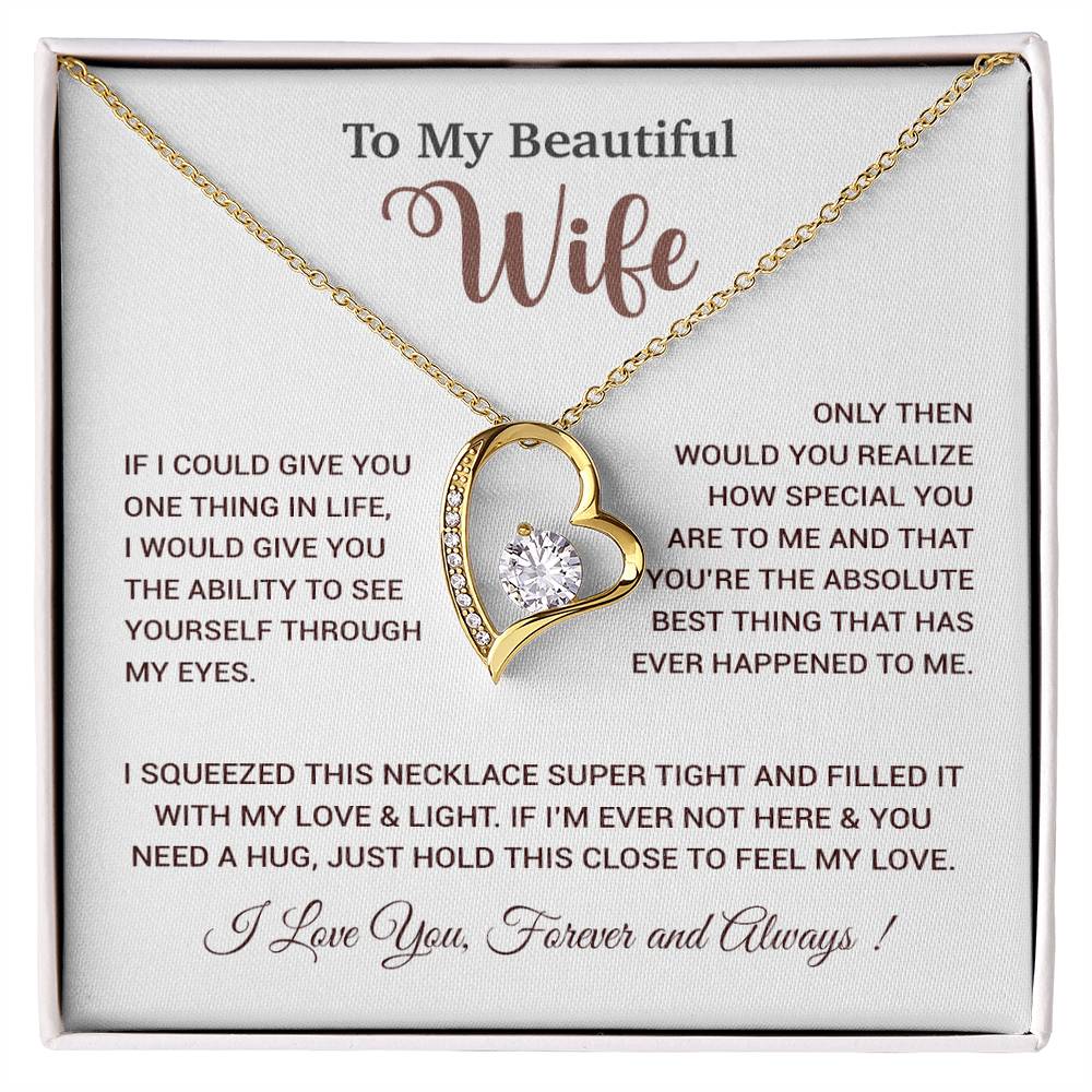 To My Wife Necklace, Wife Gift From Husband, Wife Husband Necklace, Christmas Gift 19_9