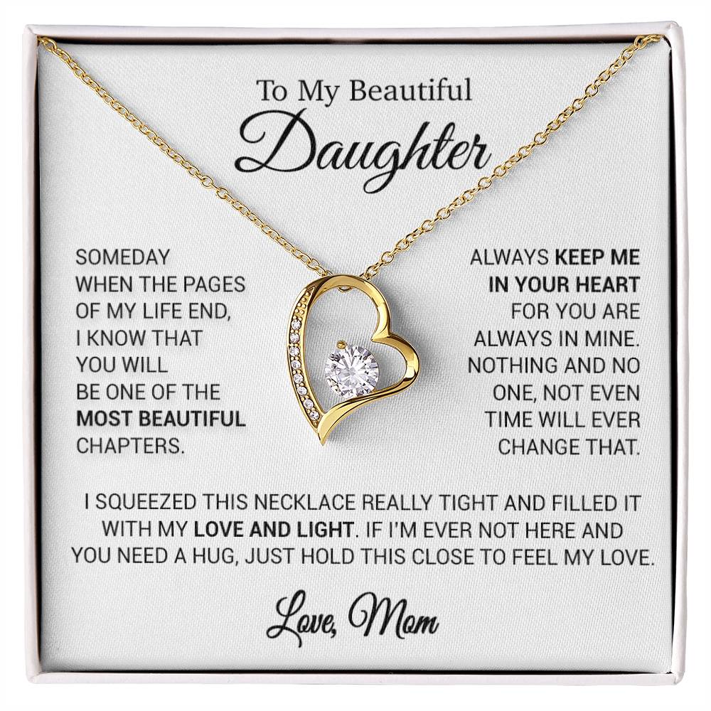 To My Beautiful Daughter Necklace, Sentimental Gift for Daughter From Mom 13_11