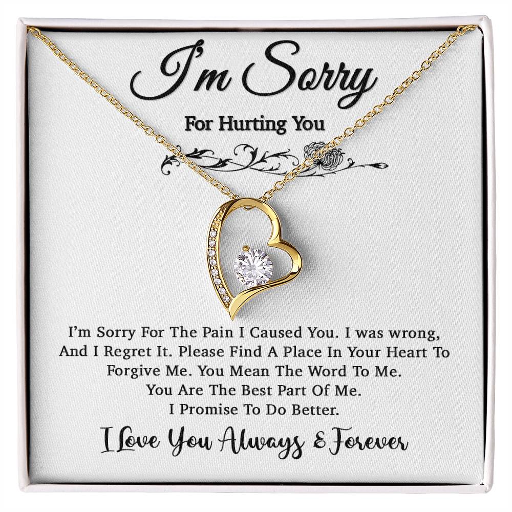 I'm Sorry Necklace, Apology Gift For Wife, Girlfriend, Forgiveness Jewelry 5_5