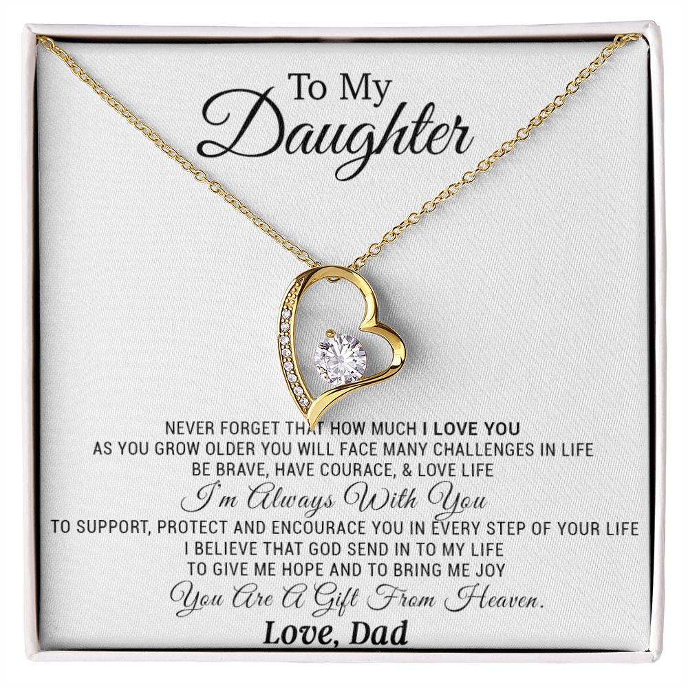 To My Daughter Necklace, Daughter Father Necklace, Daughter Gift from Dad 21_11