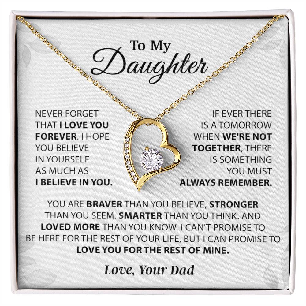 To My Daughter Necklace, Daughter Father Necklace, Daughter Gift From Dad 14_11