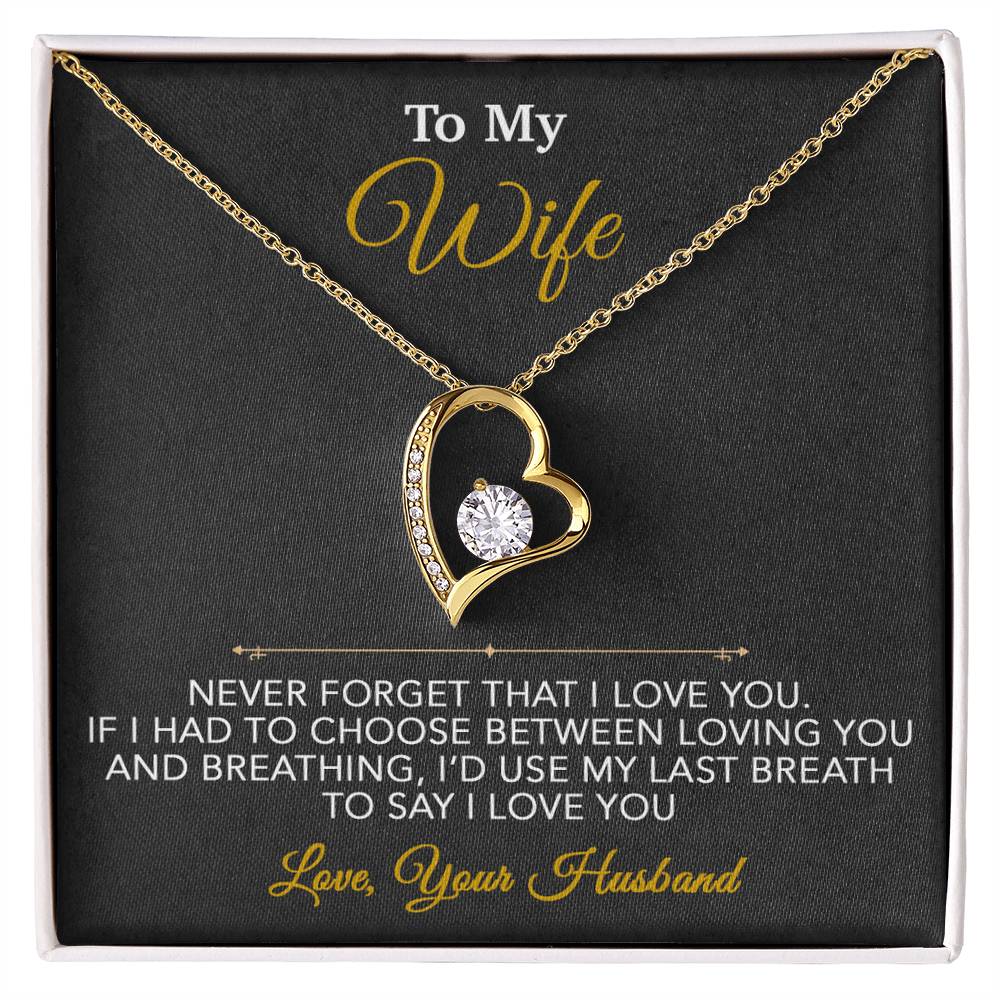 To My Wife Necklace, Wife Gift from Husband, Wife Birthday Gift, Christmas Gift 7_1