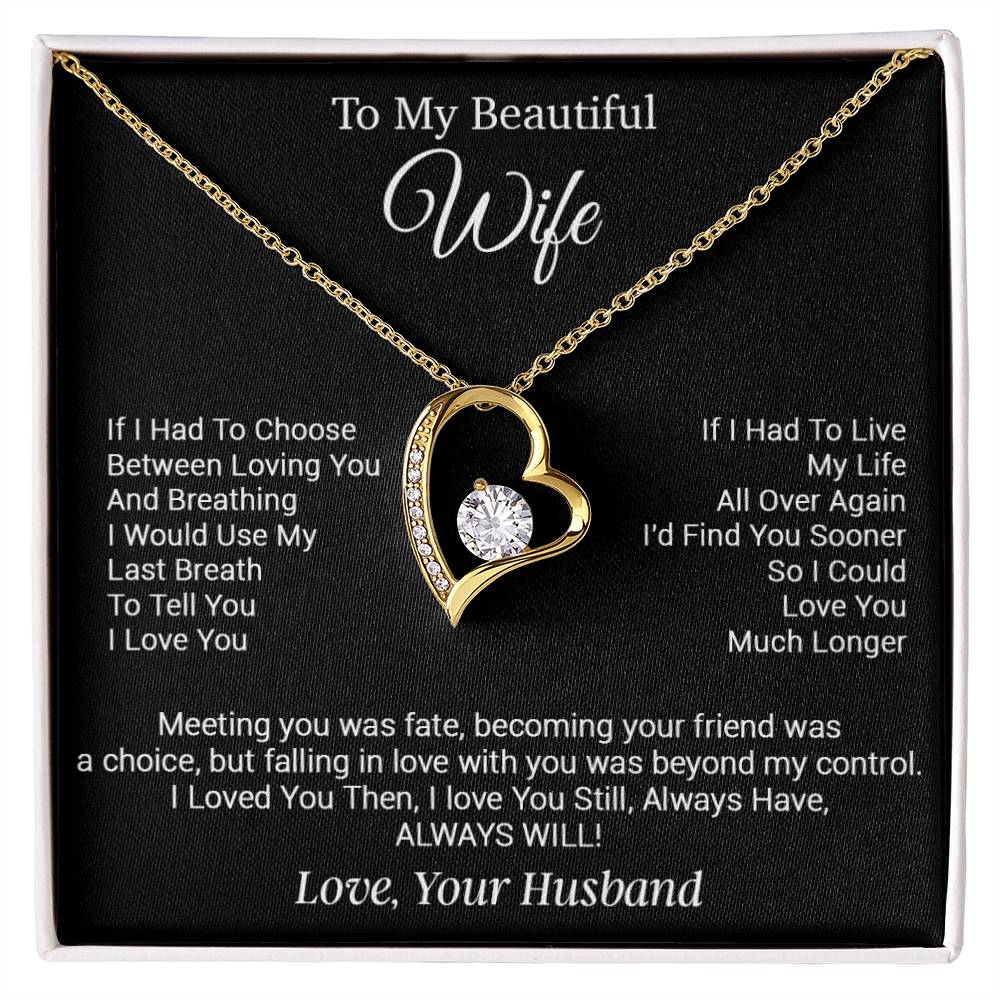 To My Wife Necklace, Gifts from Husband, Valentine Gifts for Her