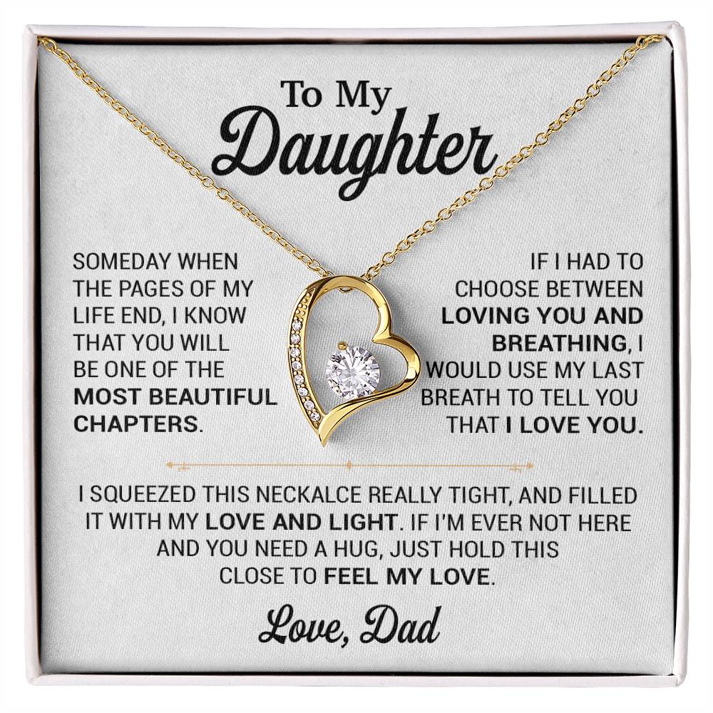 To My Daughter Necklace, Gift for Daughter from Dad, Daughter Father Necklace 2_11
