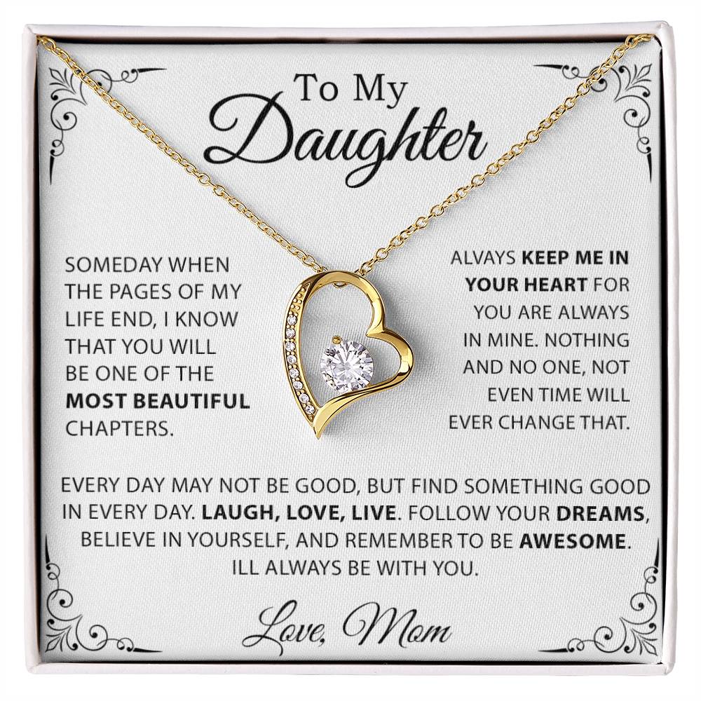 To My Daughter Necklace, Gift for Daughter from Mom, Mother Daughter Necklace 20_10