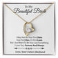 To My Beautiful Bride Necklace,Bride Wedding Necklace, Gift For Bride, Wedding1