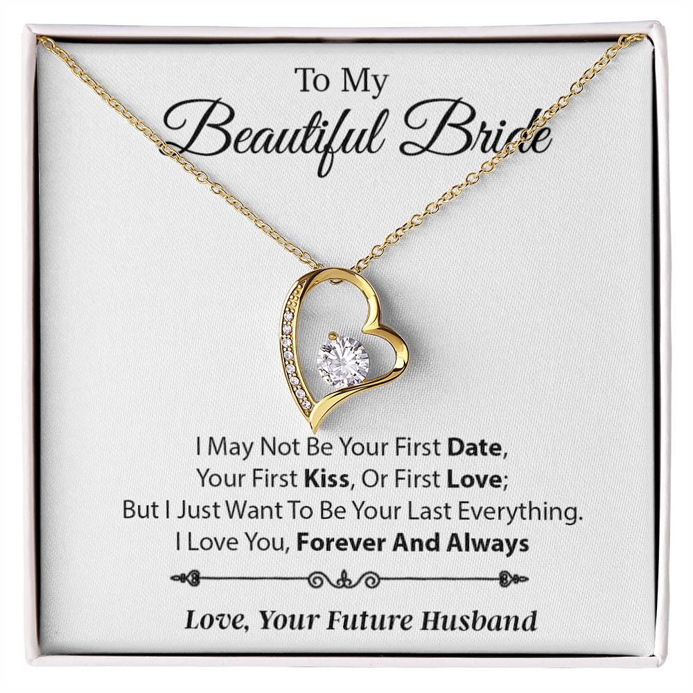 To My Beautiful Bride Necklace,Bride Wedding Necklace, Gift For Bride, Wedding1