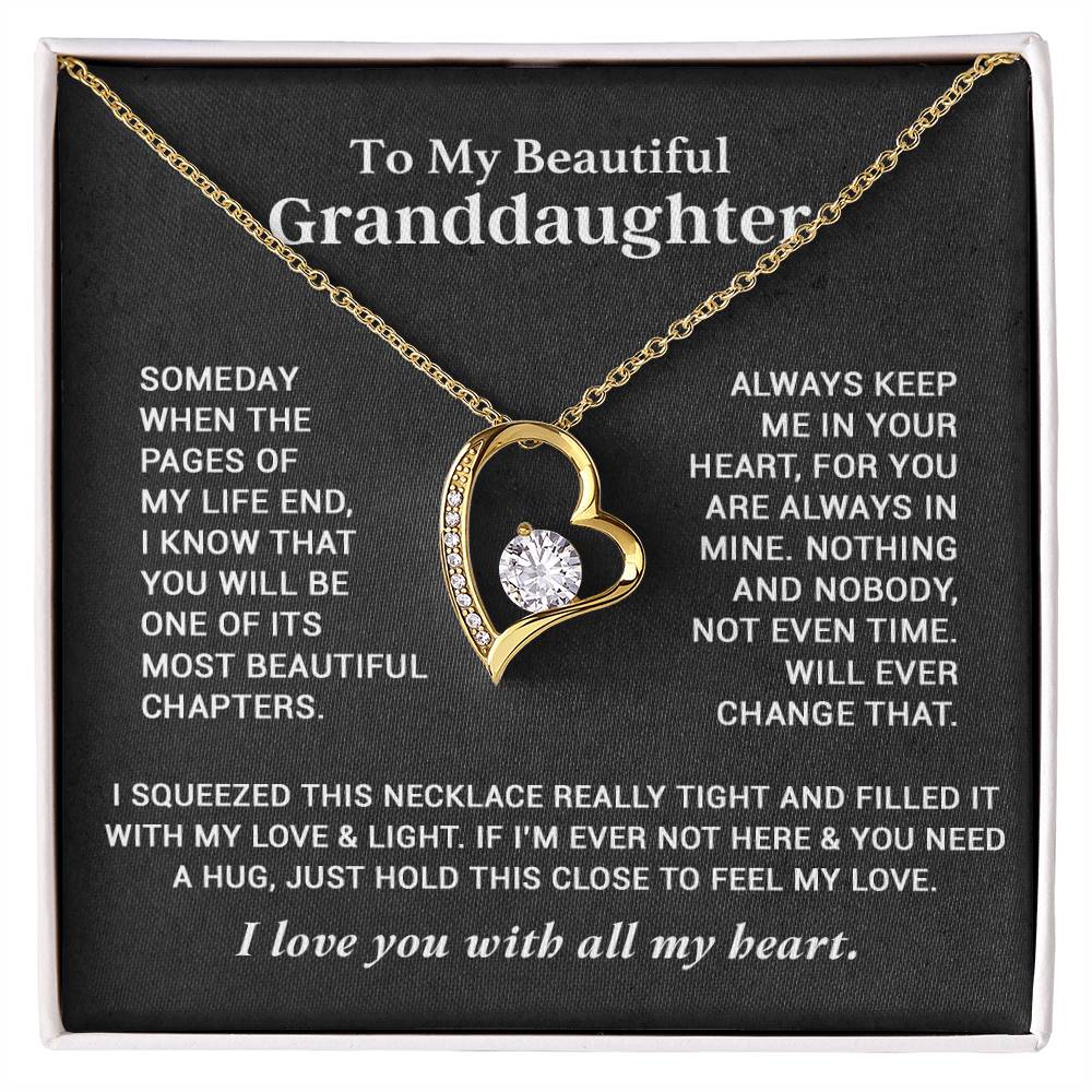 To My Granddaughter Necklace, Granddaughter Gifts From Grandma Grandmother 26_9