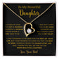 To My Daughter Necklace, Gift for Daughter from Dad, Father Daughter Necklace  22_5_Gold