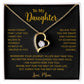 To My Daughter Necklace, Gift for Daughter from Mom, Mother Daughter Necklace 18_5_Gold