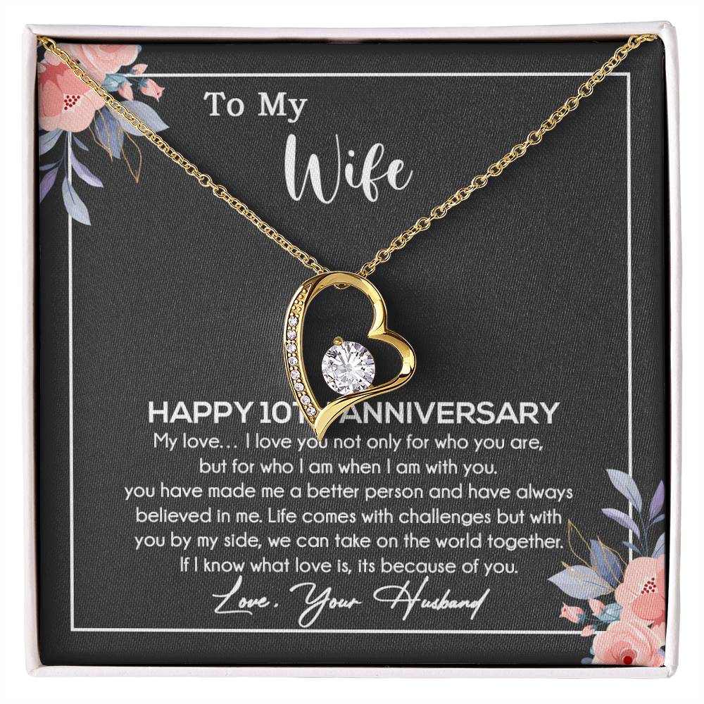 10th Anniversary Gift For Wife Necklace, 10 Year Anniversary, 10th Wedding Gift _11_11